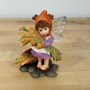 My Little Kitchen Fairies "Wheat Harvest Fairie"‎ Girl 4" Tall Angel ENESCO 2007